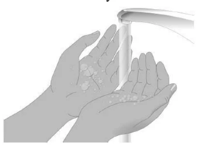Step 3: Use soap and water to wash your hands