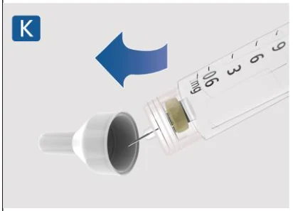 A needle in a syringe

Description automatically generated
