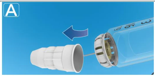 A close-up of a plastic tube

Description automatically generated