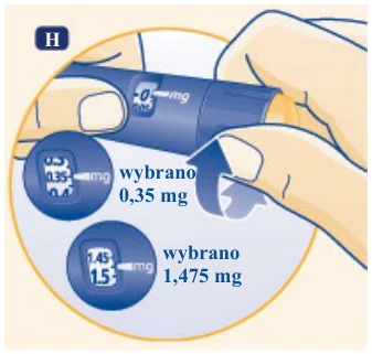 H wybrano 0,35 mg wybrano 1,475 mg